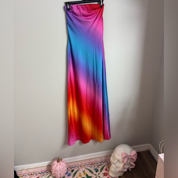 Show Me Your MuMu Multicolor Strapless Dress - Picture 2 of 5